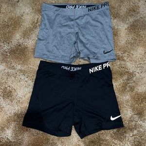 Bundle of 2 Nike pro shorts